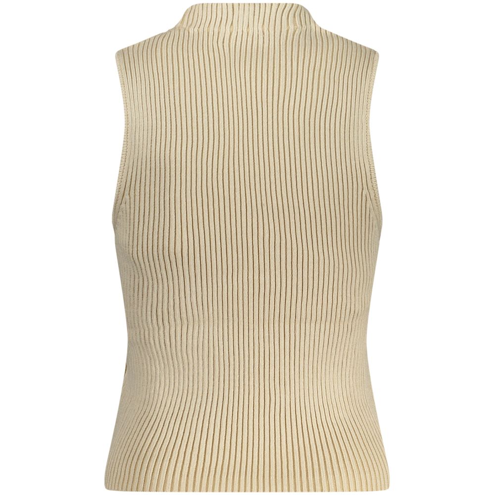 Guess Jeans Beigefarbenes Baumwoll-Tank-Top