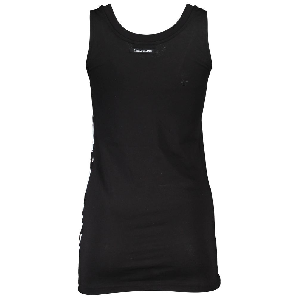 Cavalli Class Schwarzes Baumwoll-Tank-Top