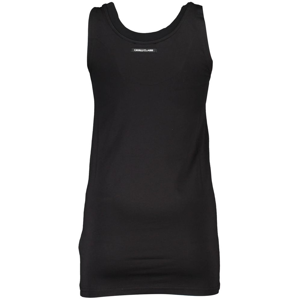 Cavalli Class Schwarzes Baumwoll-Tank-Top