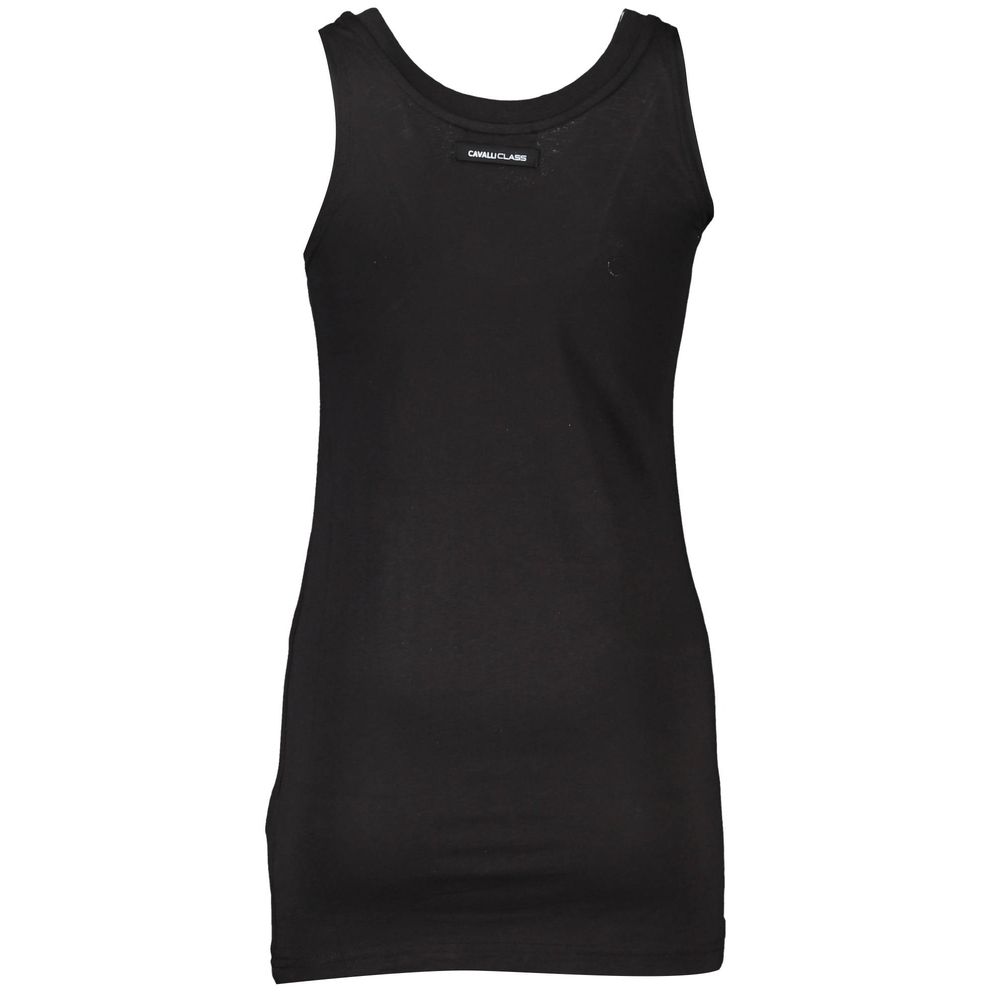 Cavalli Class Schwarzes Baumwoll-Tank-Top