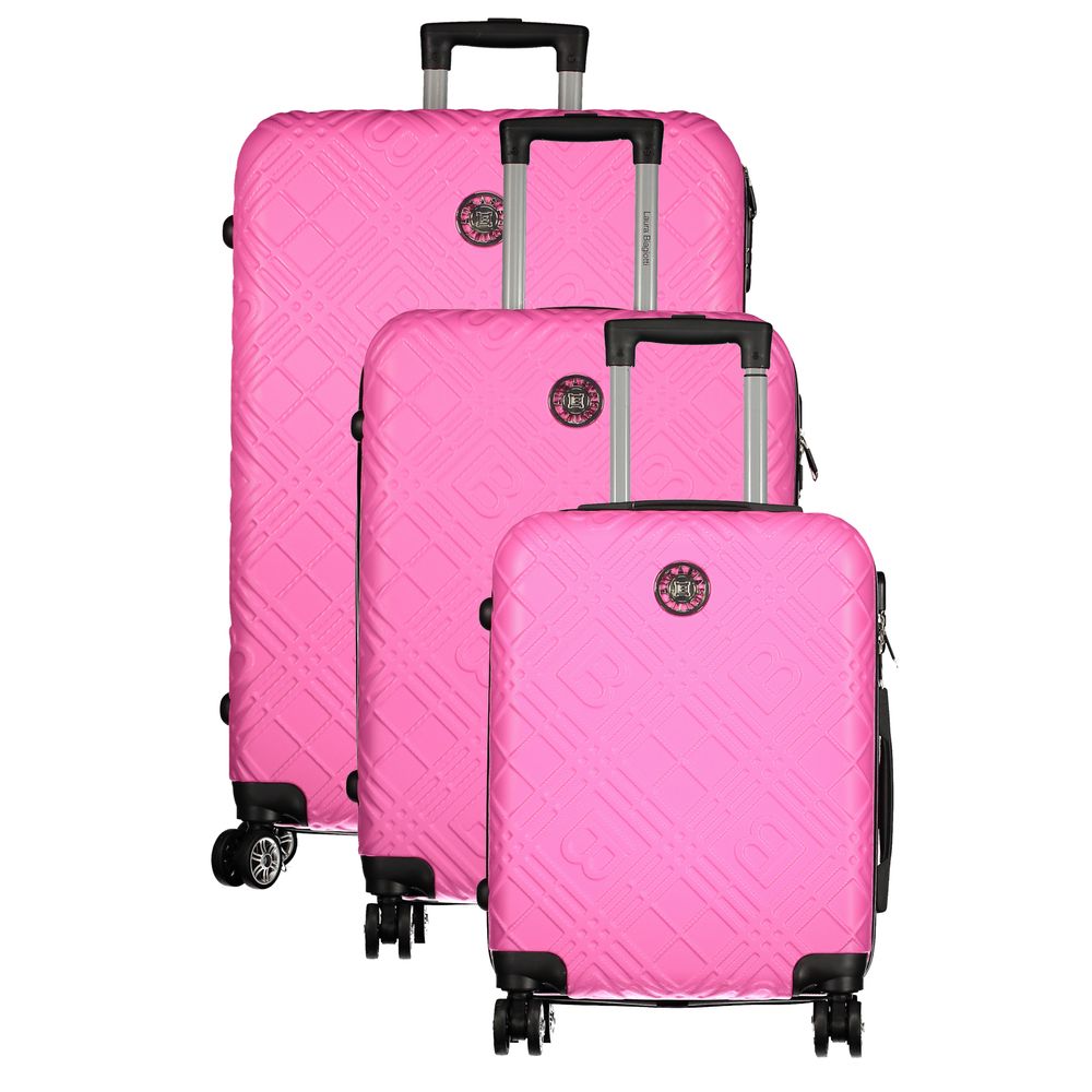Laura Biagiotti Rosa Polyethylen-Gepäck und Reisen