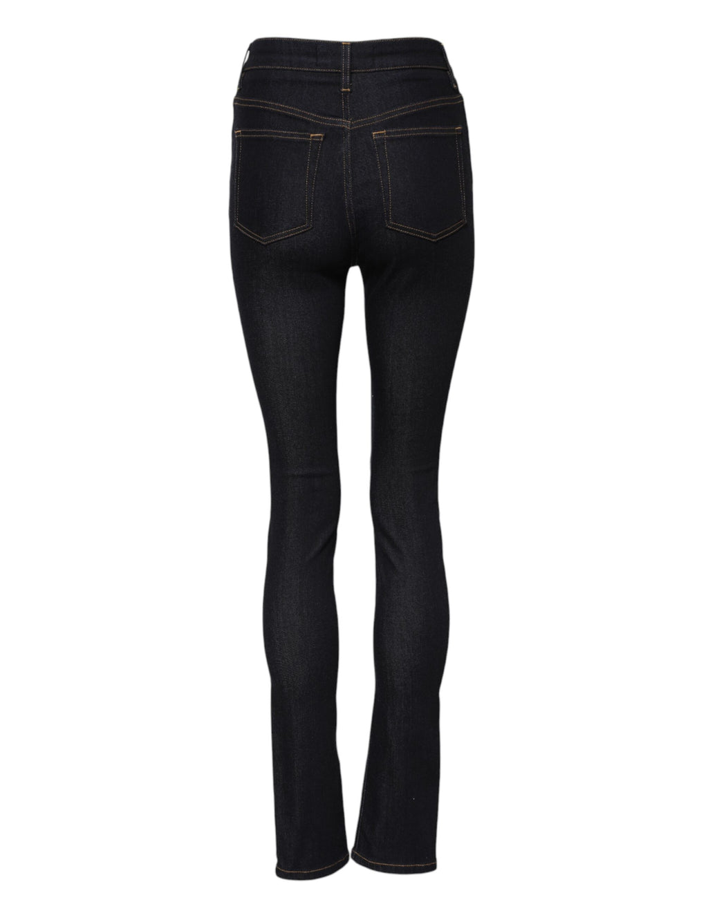 Dolce & Gabbana Blaue Baumwoll-Skinny-Denim-Jeans mit hoher Taille