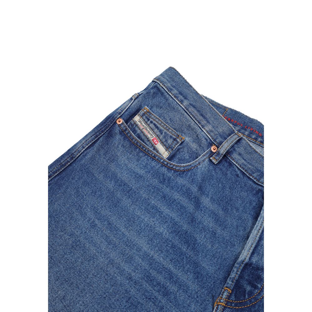 Diesel Relaxed Fit Jeans aus blauer Baumwolle