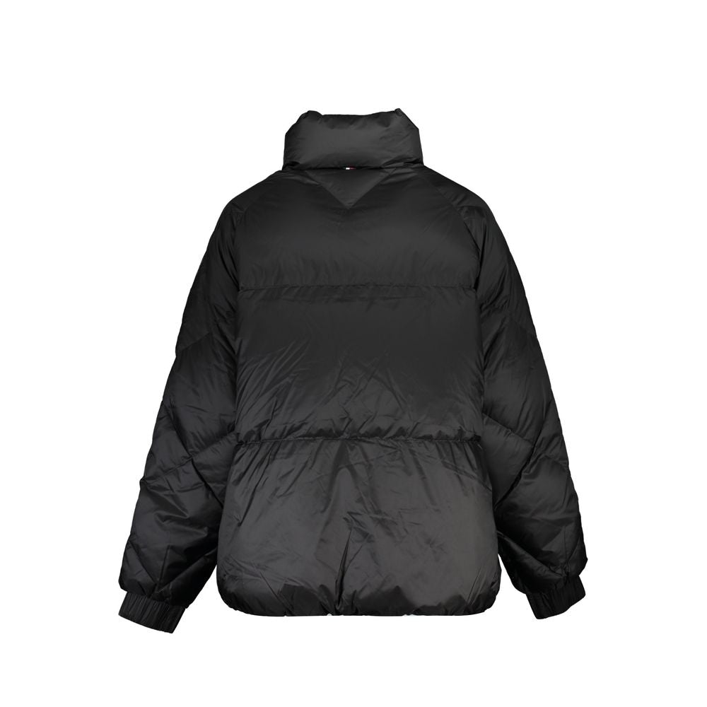Tommy Hilfiger Schwarze Polyesterjacken &amp