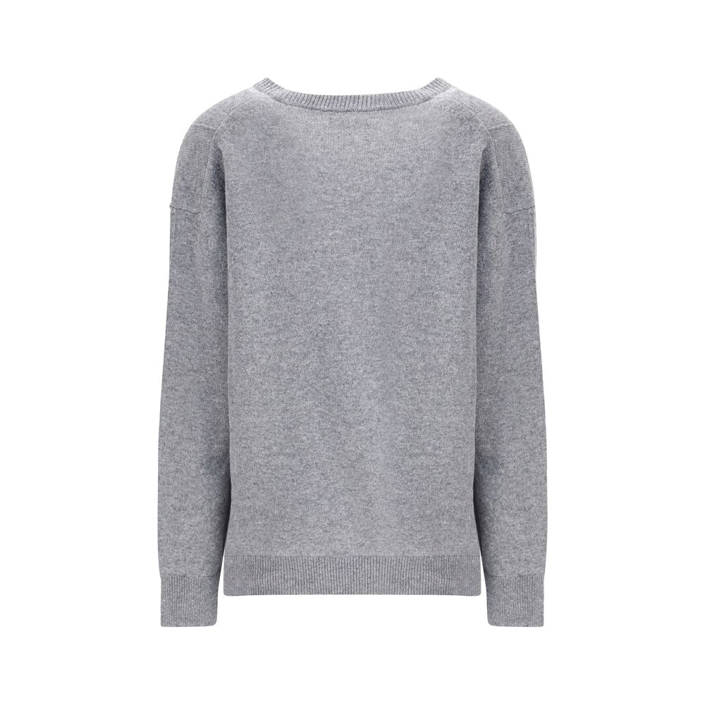 Jil Sander Grauer Woll-Sweatshirt