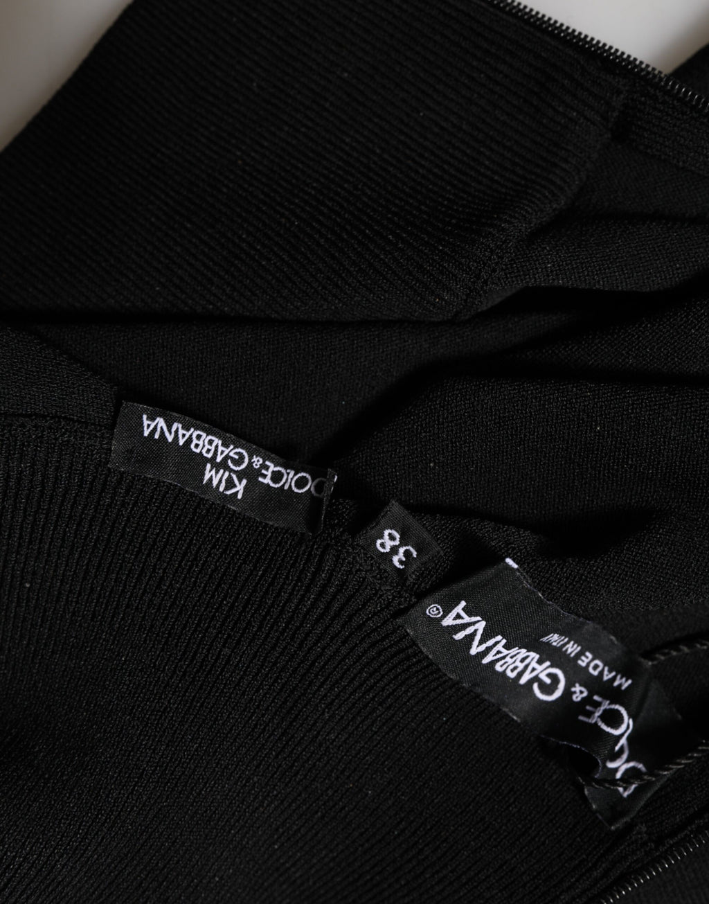 Dolce & Gabbana Schwarzes Viskose-Rollkragen-Pullover-Top