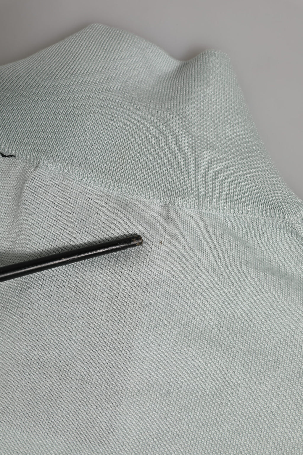 Dolce & Gabbana Graues Rollkragenpullover-Top mit 3/4-Ärmeln