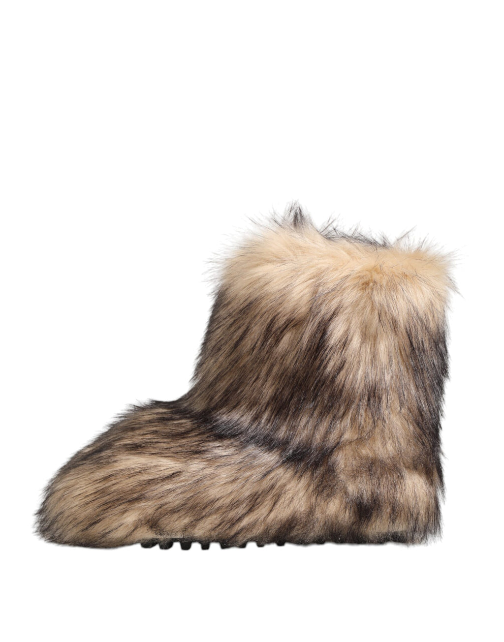 Dolce & Gabbana Braun Faux Skim Pelz Männer kurze Stiefel Schuhe