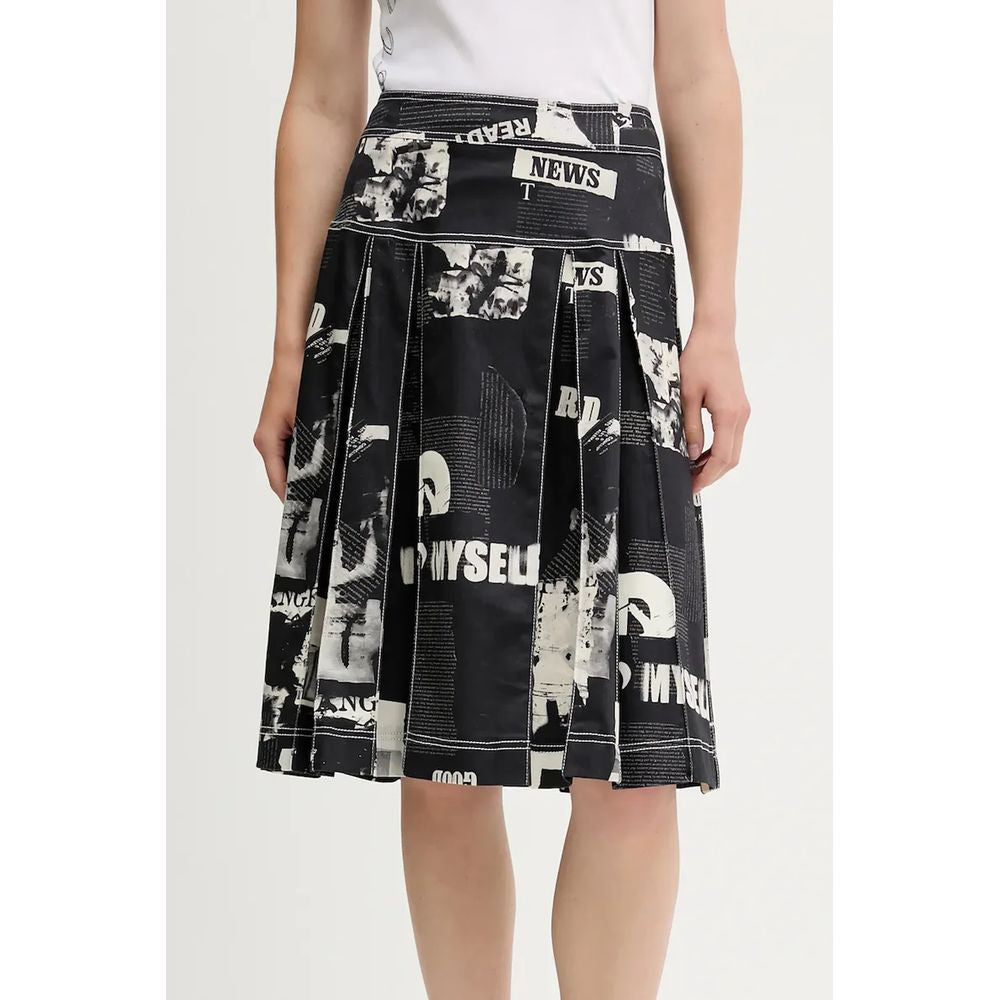 Desigual Schwarzer Baumwollrock