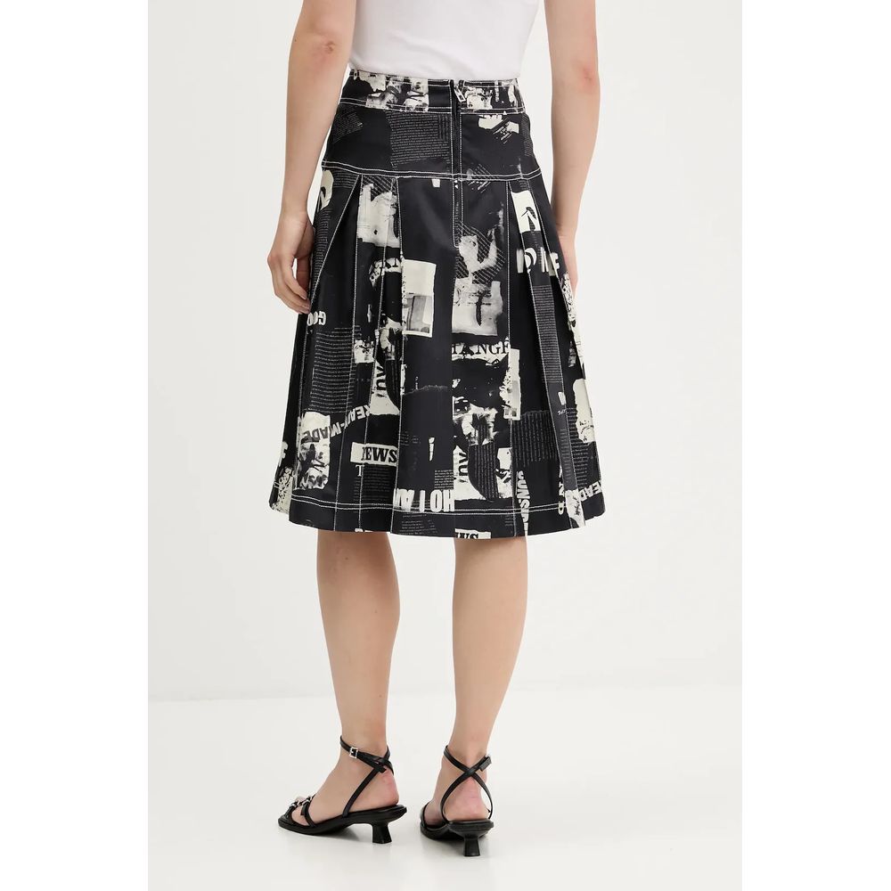 Desigual Schwarzer Baumwollrock