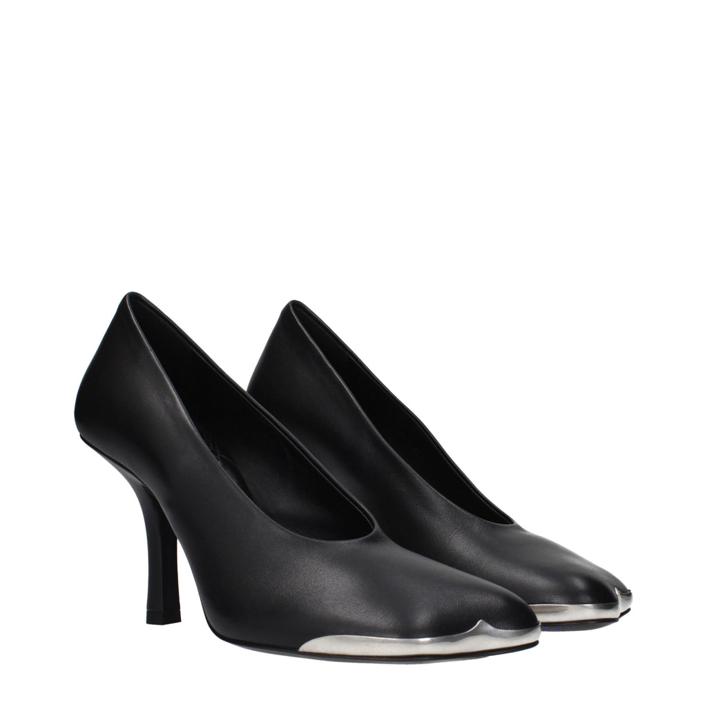 Burberry Schwarze Leder High Heel Pumps