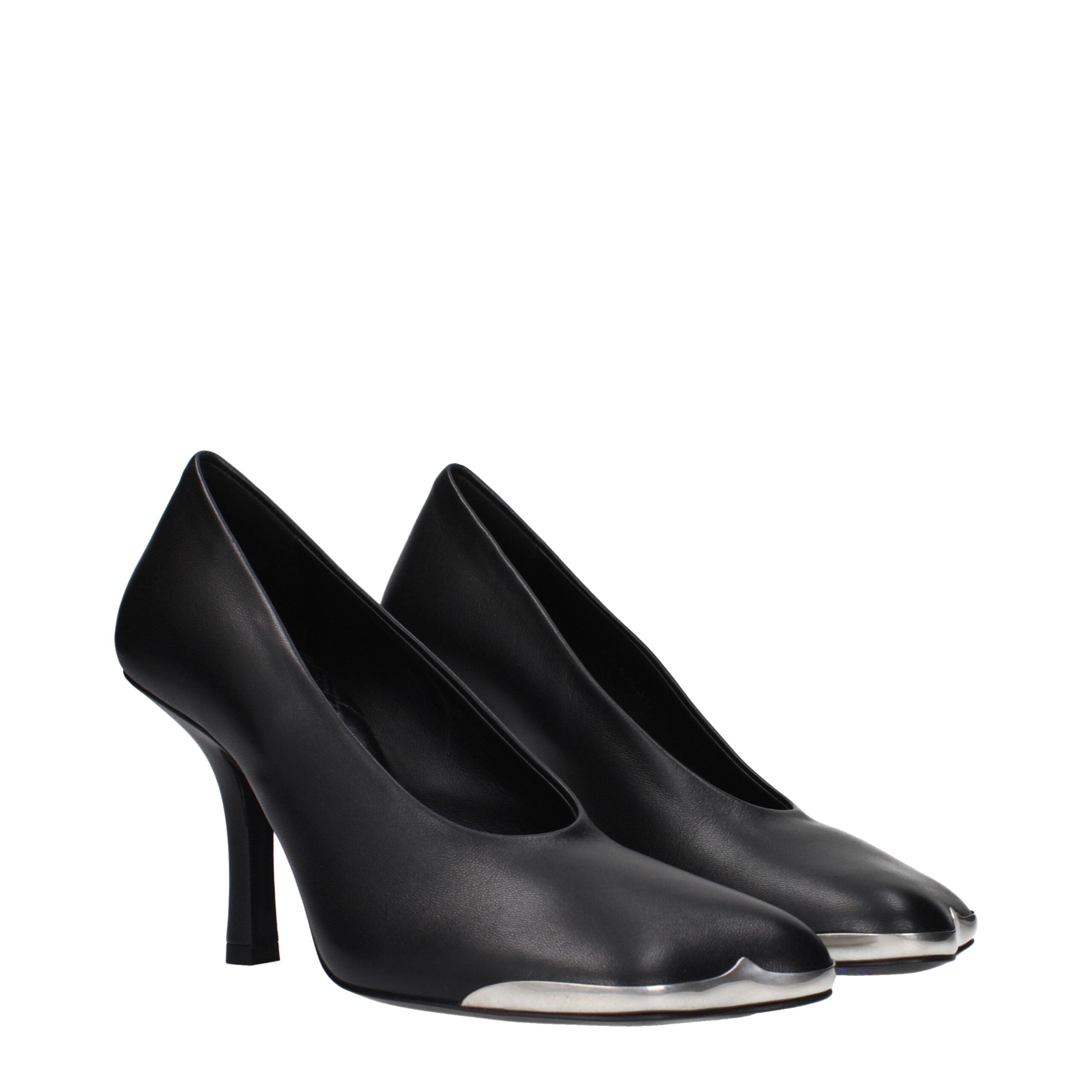 Burberry Schwarze Leder High Heel Pumps