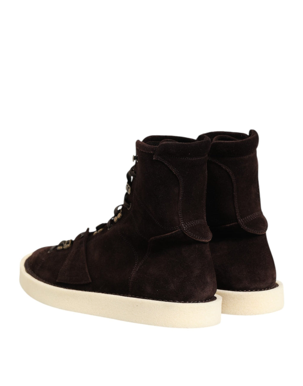 Dolce & Gabbana Braune Wildleder Schnürstiefel kurze Schuhe