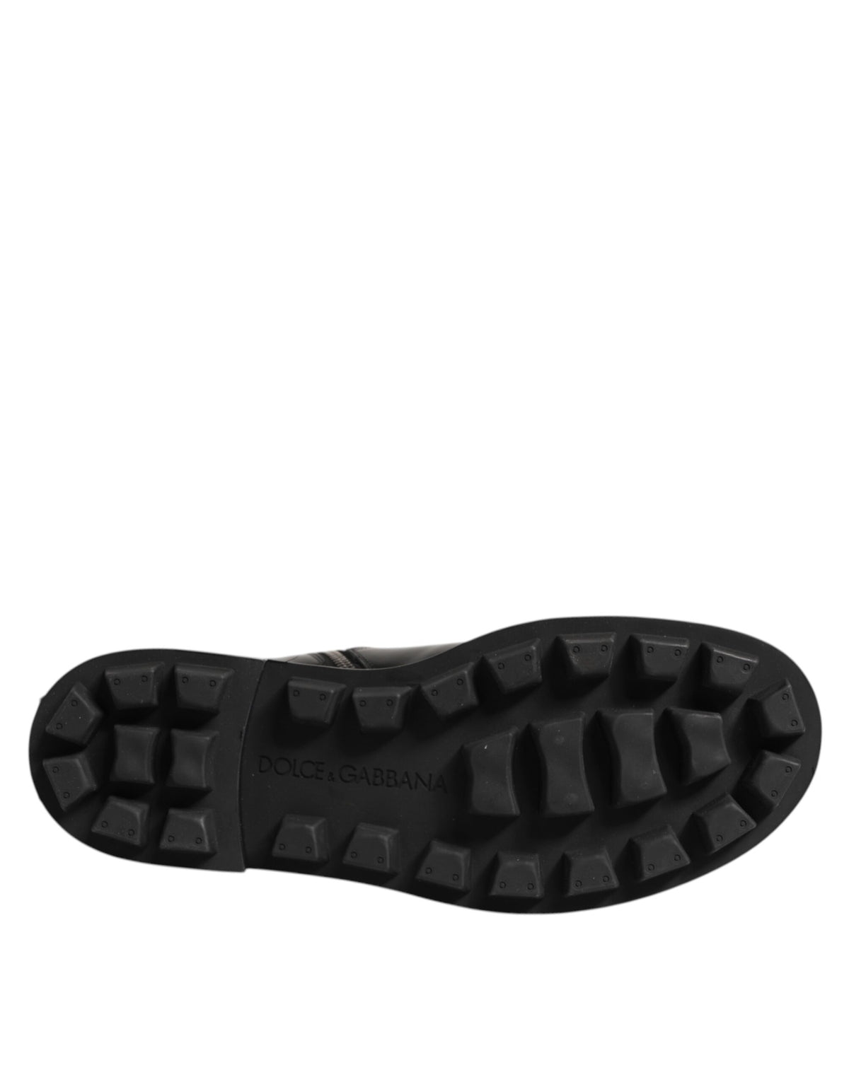 Dolce & Gabbana Zwarte Logoplaat Halfhoge Bikerlaarzen Schoenen