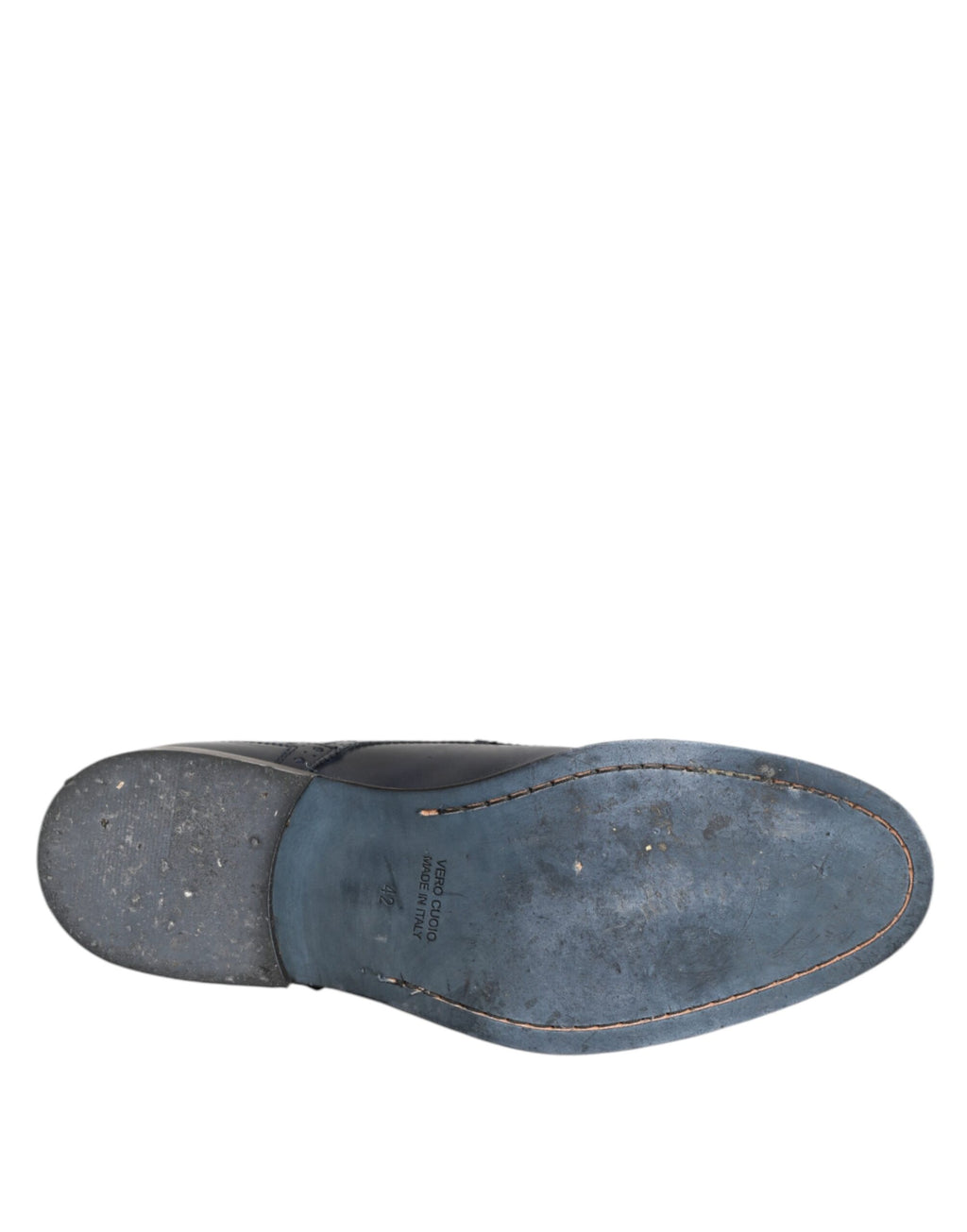 Daniele Alessandrini Blaue Leder Wingtip Schnürschuhe Formal Derby Schuhe