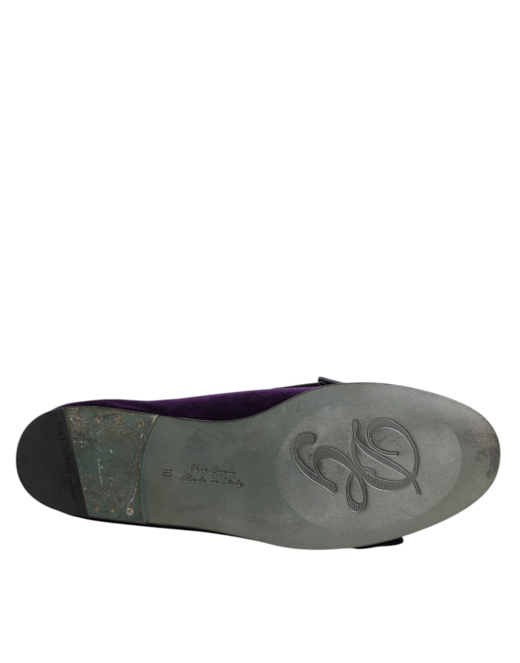 Dolce & Gabbana Lila Wildleder Baumwolle Schleife Slip On Loafers Schuhe