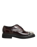 Dolce & Gabbana Brown Leather Lace Up Dress Men Oxford Shoes