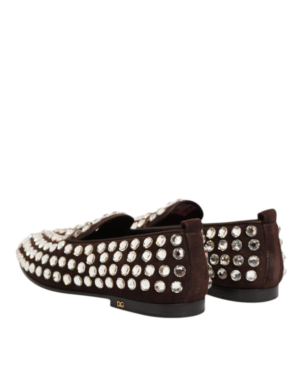 Dolce & Gabbana Bordeaux Wildleder Crystals Loafers Kleid Schuhe