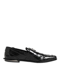 Dolce & Gabbana Black Embellished Dress Monk Strap Shoes