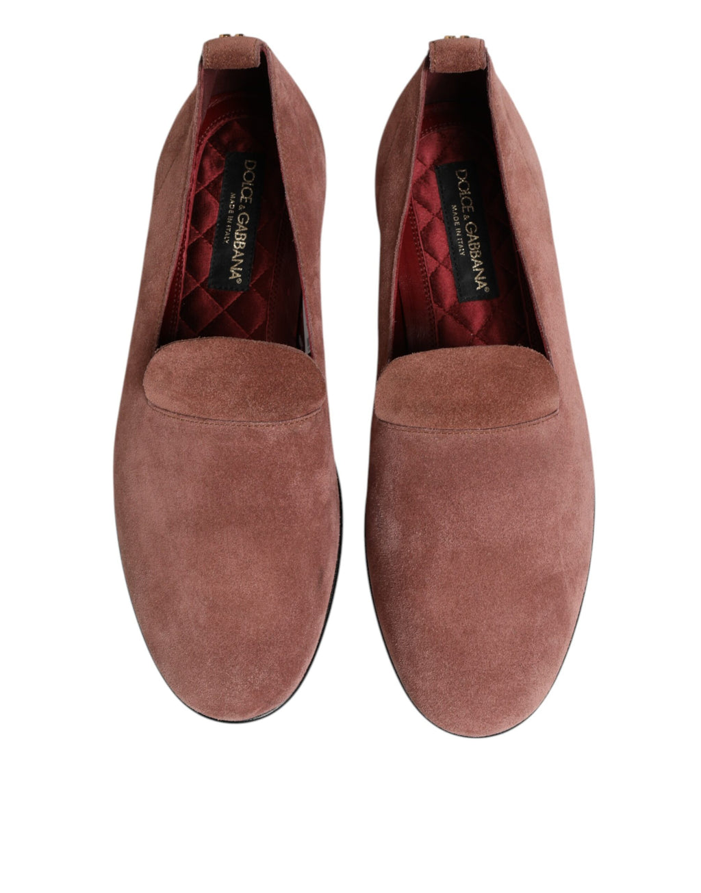 Dolce & Gabbana Rosa Wildleder Loafers Formal Männer Kleid Schuhe