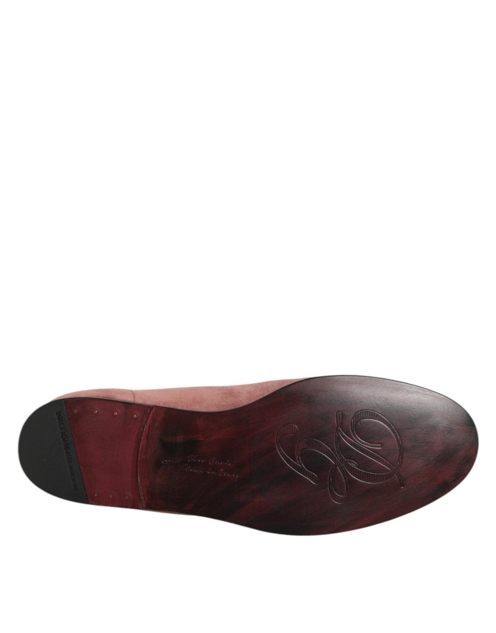 Dolce & Gabbana Rosa Wildleder Loafers Formal Männer Kleid Schuhe