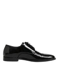 Dolce & Gabbana Black Leather Lace Up Derby Formal Dress Shoes
