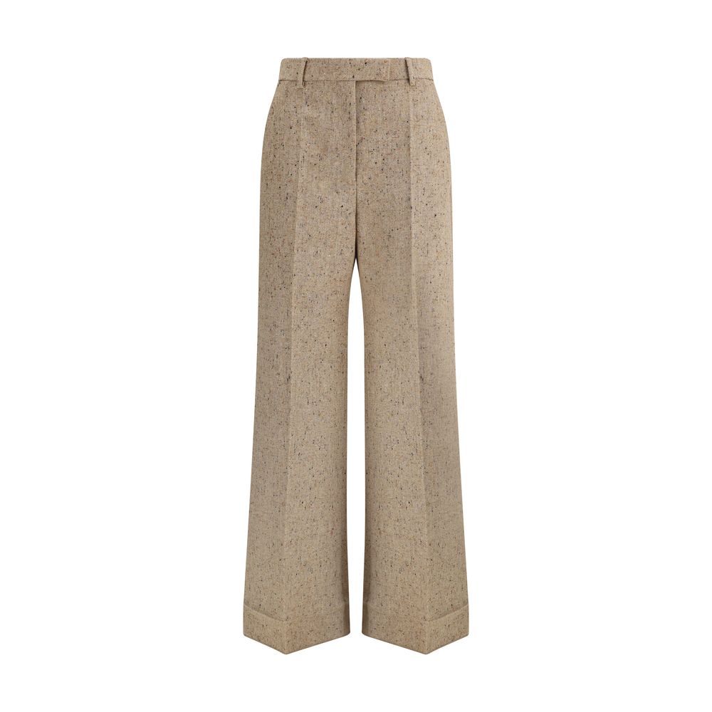 Valentino Palazzo-Hose aus Bottonato Natté