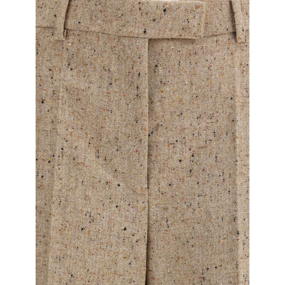 Valentino Palazzo-Hose aus Bottonato Natté