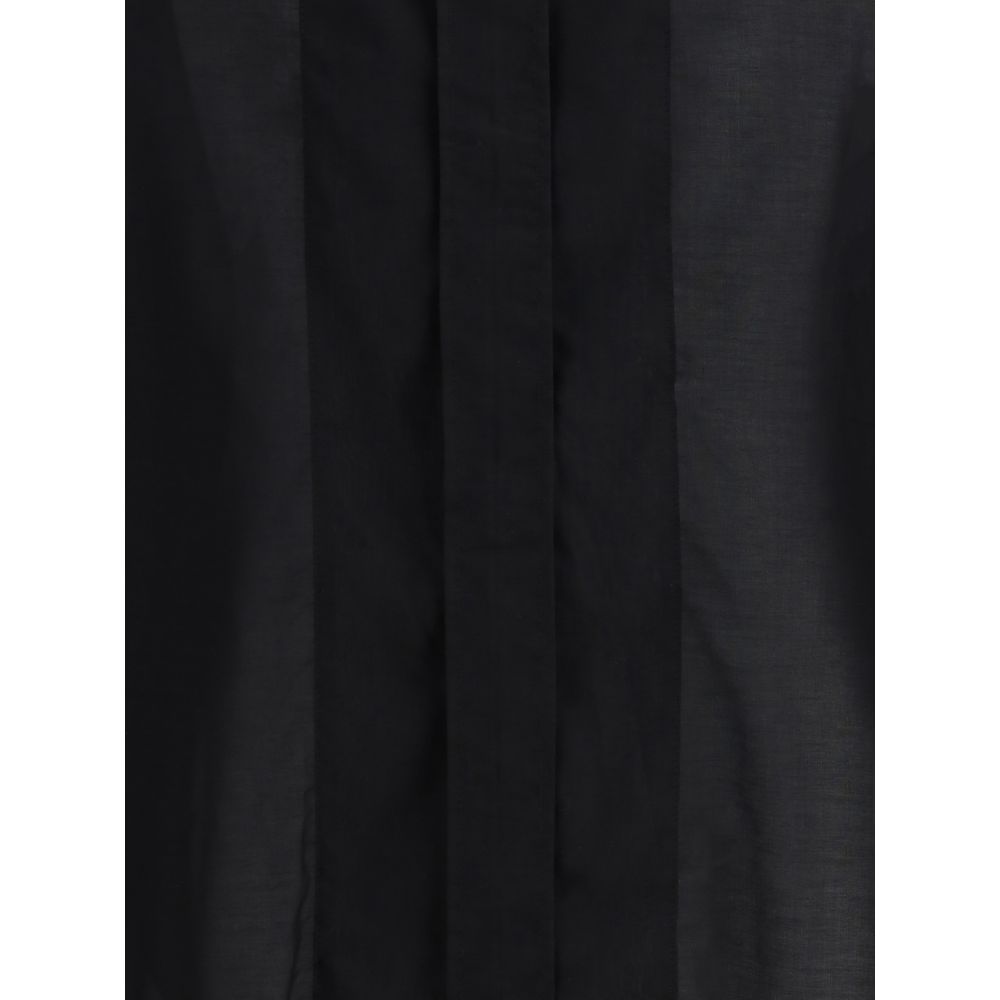 The Latest Schwarze Baumwollbluse