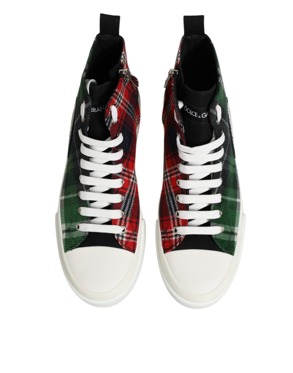 Dolce & Gabbana Multicolor Katoenen High Top Heren Sneakers Schoenen