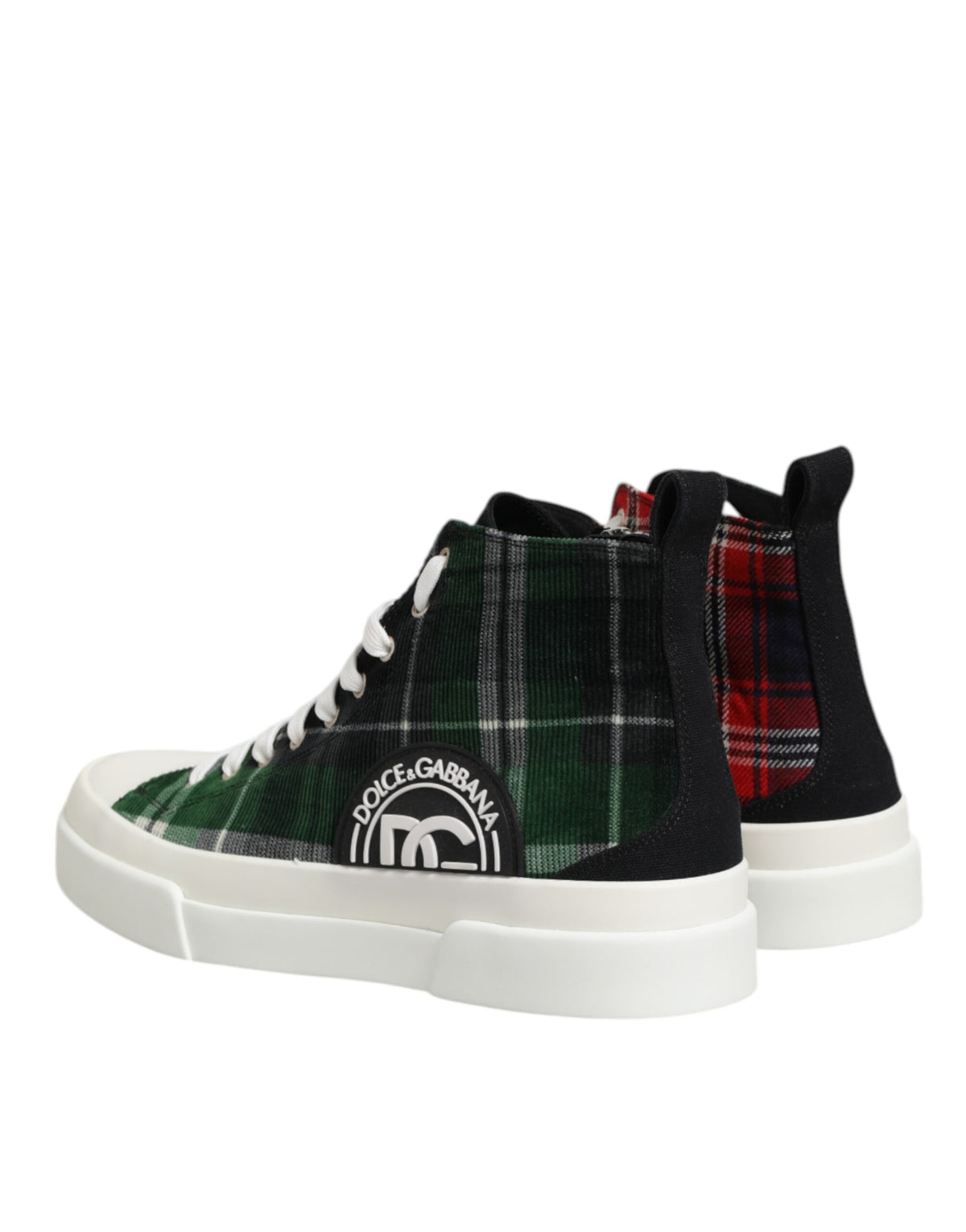 Dolce & Gabbana Multicolor Katoenen High Top Heren Sneakers Schoenen