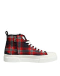 Dolce & Gabbana Multicolor Katoenen High Top Heren Sneakers Schoenen