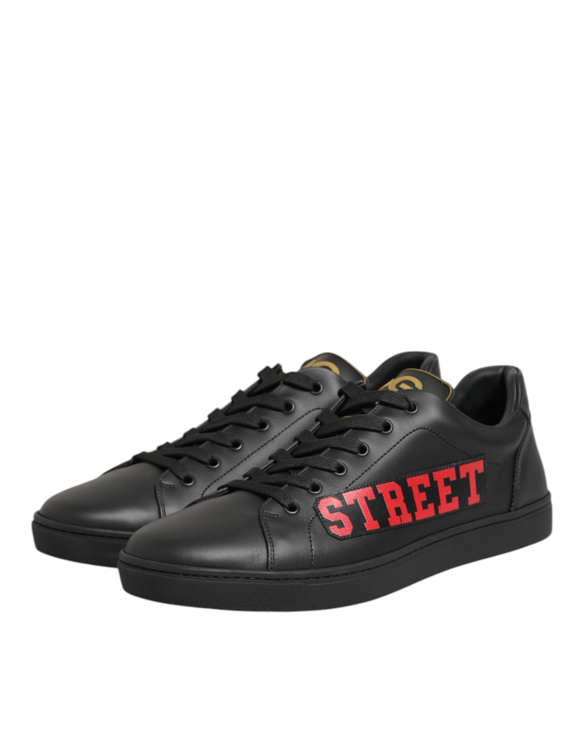Dolce & Gabbana Schwarz Street Life Low Top Männer Turnschuhe Schuhe