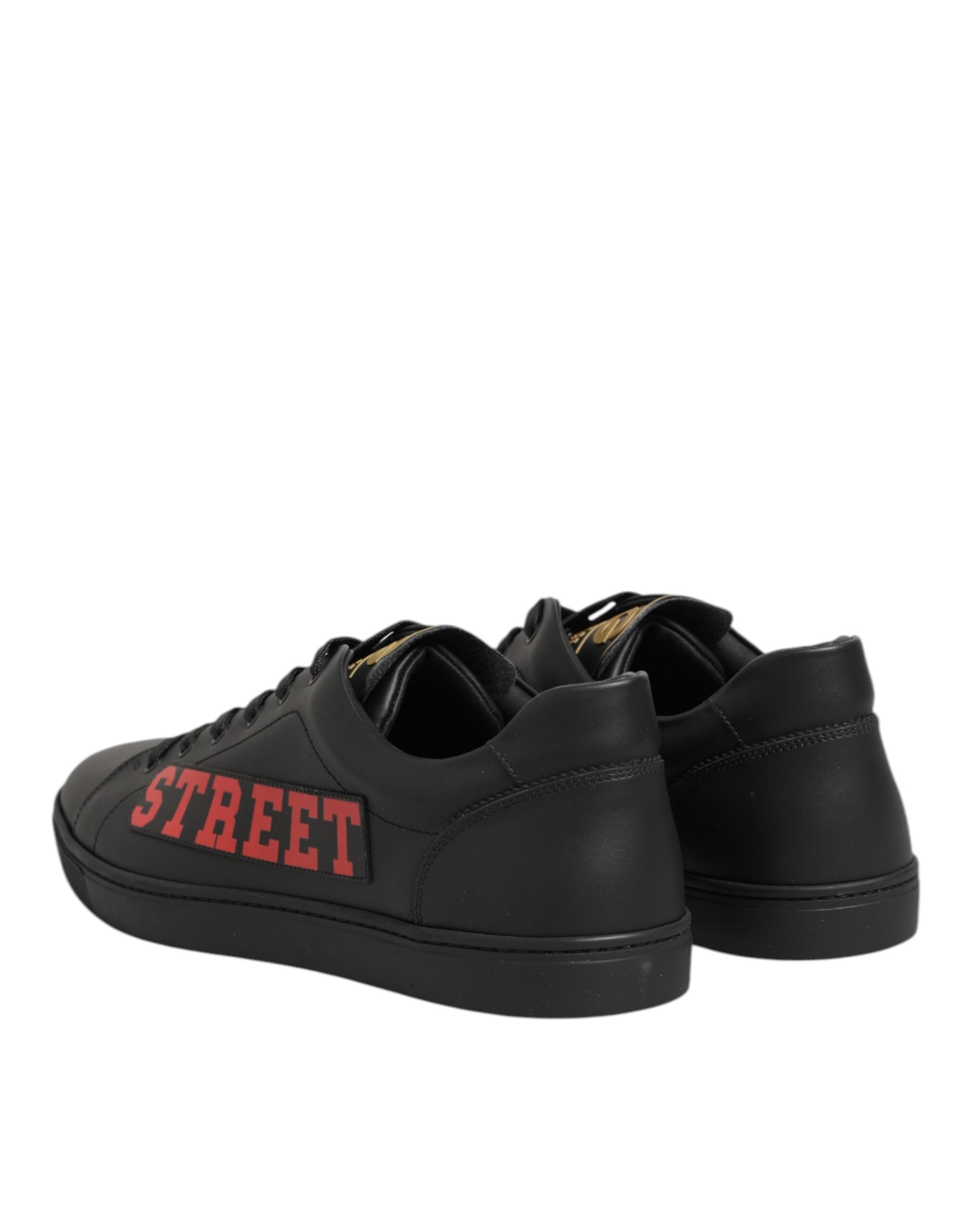 Dolce & Gabbana Schwarz Street Life Low Top Männer Turnschuhe Schuhe