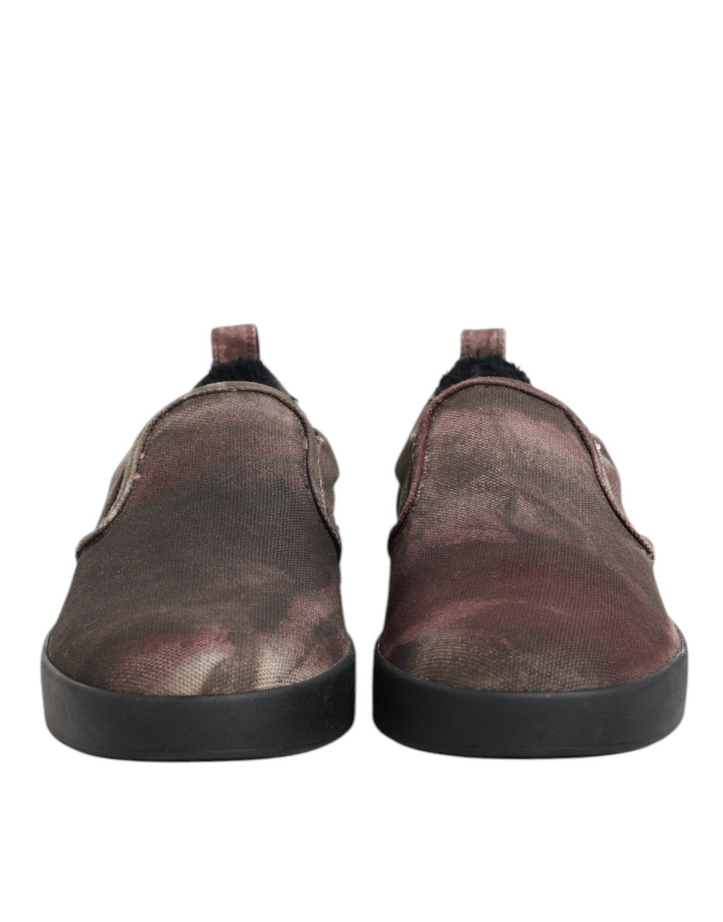 Dolce & Gabbana Multicolor Baumwolle Low Top Slip On Männer Turnschuhe Schuhe