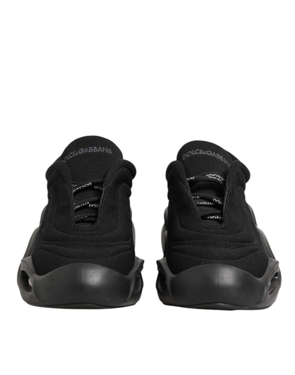 Dolce & Gabbana Schwarze geschnürte Wave Low Top Herren Sneaker Schuhe