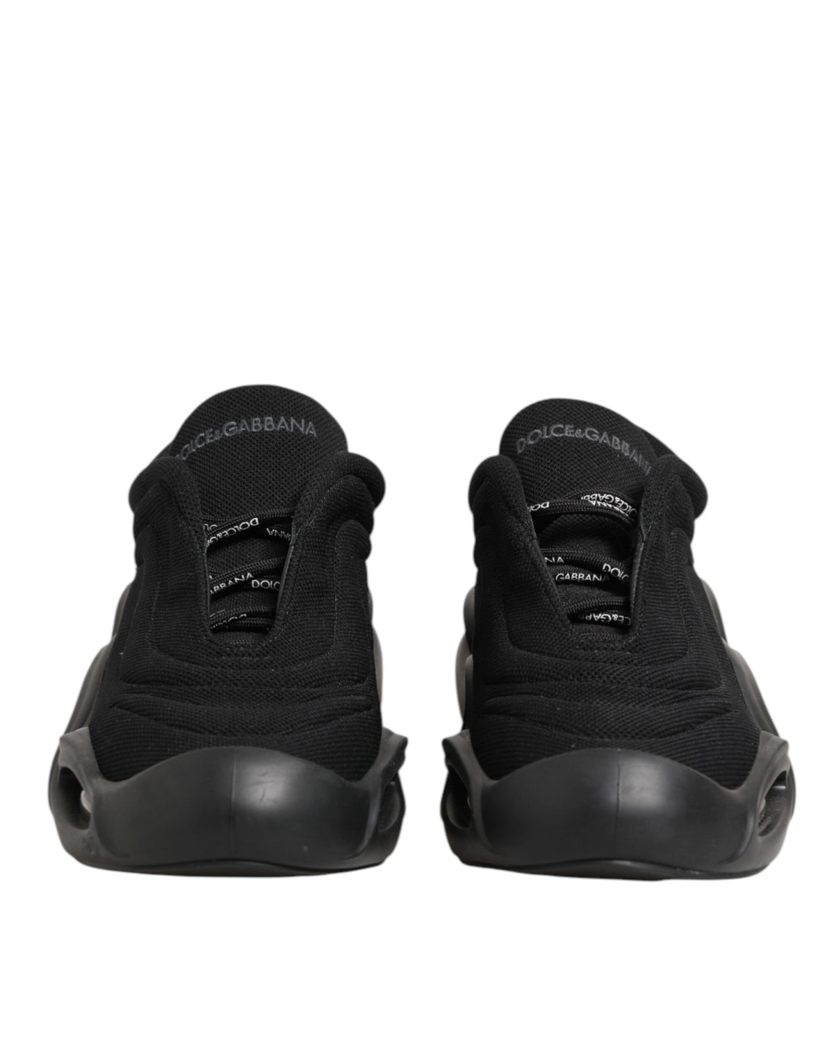 Dolce & Gabbana Schwarze geschnürte Wave Low Top Herren Sneaker Schuhe