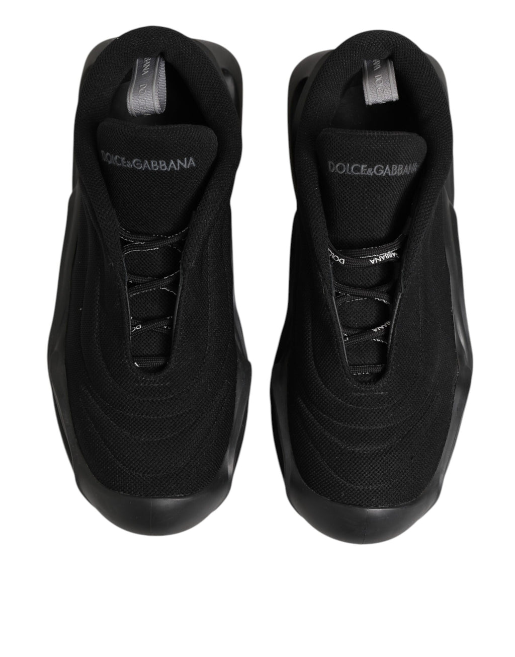 Dolce & Gabbana Schwarz Lace Up Wave Low Top Männer Sneaker Schuhe