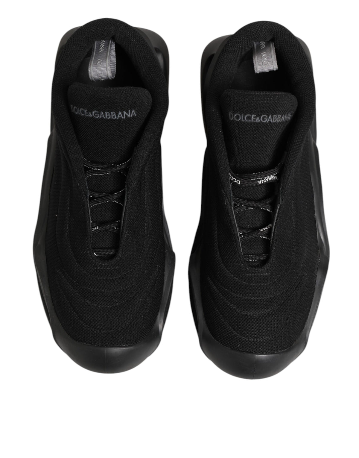 Dolce & Gabbana Schwarze geschnürte Wave Low Top Herren Sneaker Schuhe