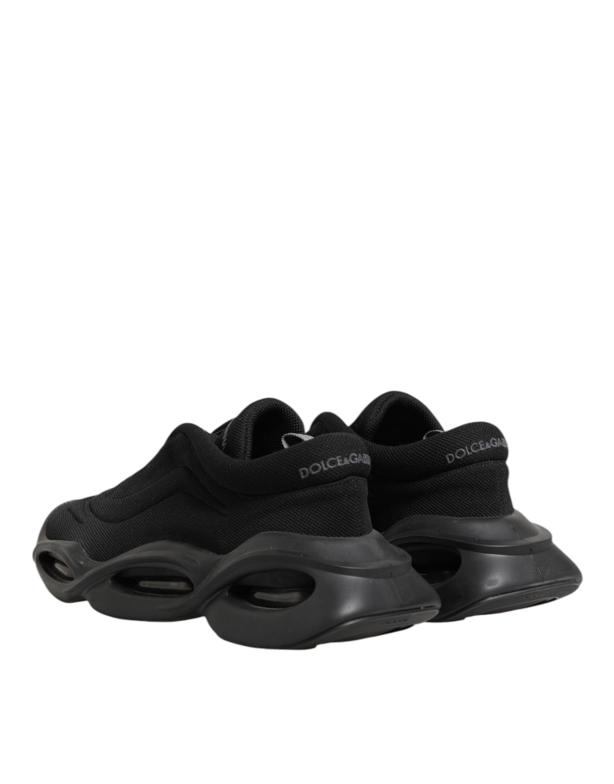 Dolce & Gabbana Schwarze geschnürte Wave Low Top Herren Sneaker Schuhe