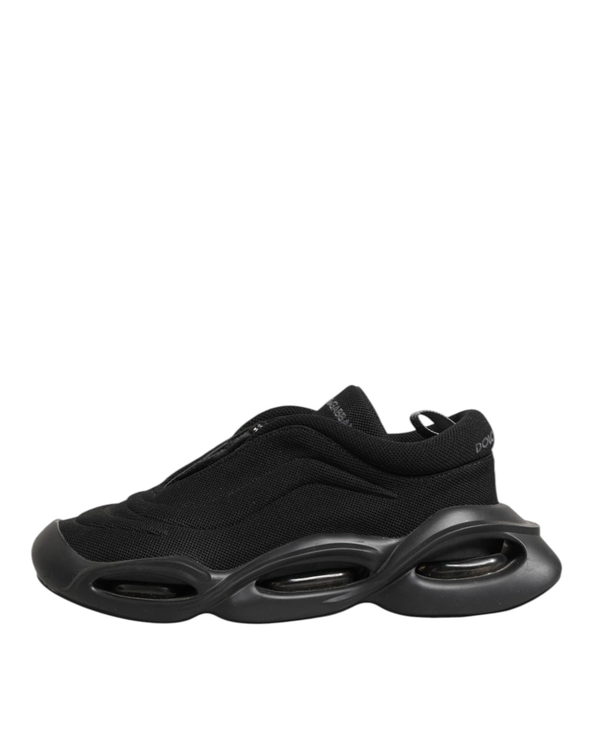 Dolce & Gabbana Schwarze geschnürte Wave Low Top Herren Sneaker Schuhe