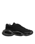 Dolce & Gabbana Schwarze geschnürte Wave Low Top Herren Sneaker Schuhe