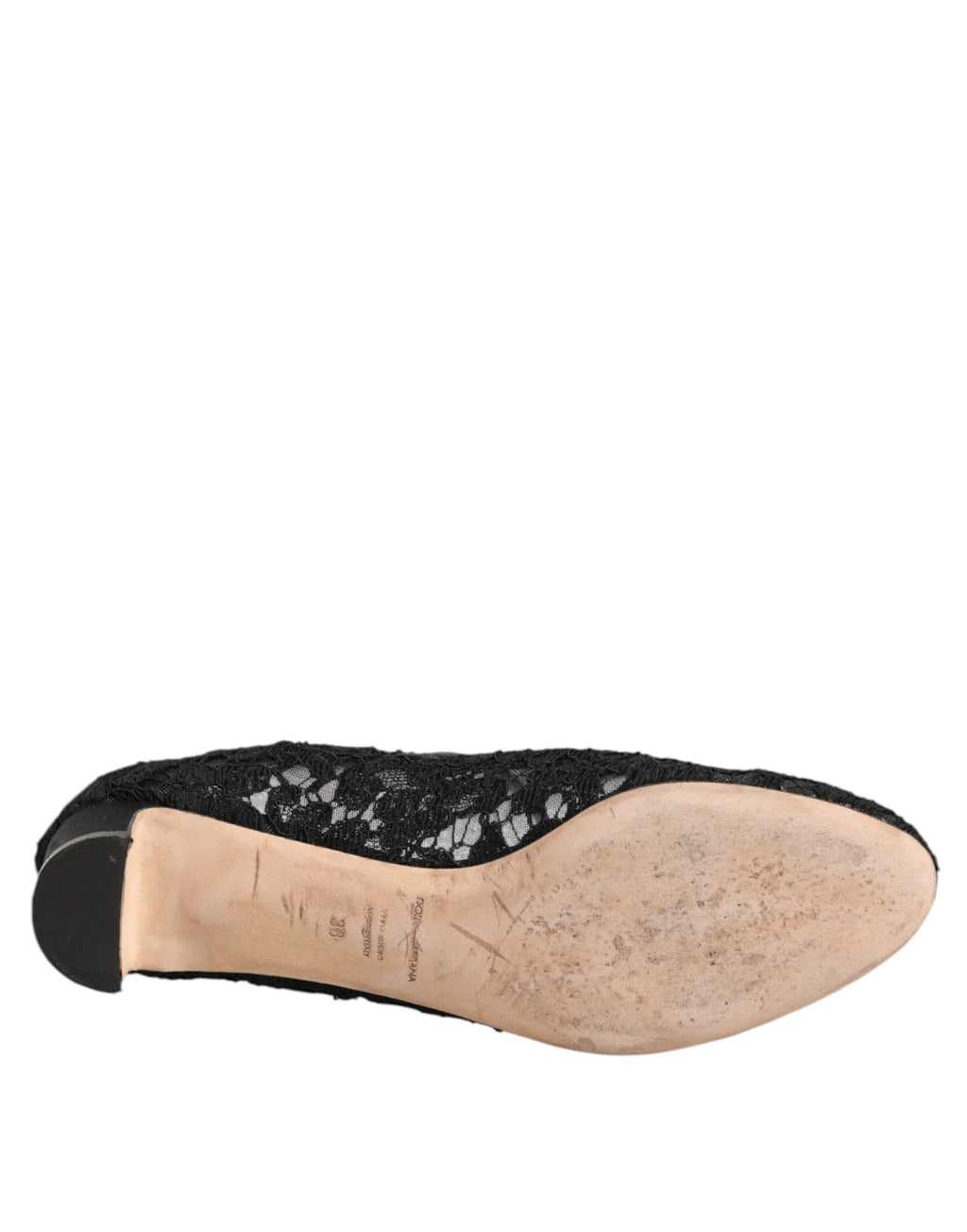 Dolce & Gabbana Schwarz Vally Taormina Floral Spitze Pumps Schuhe