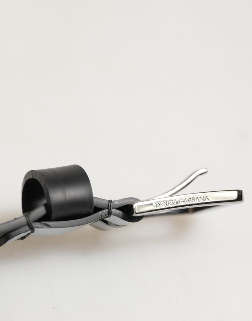 Dolce & Gabbana Multicolor PVC Floral Silber Schnalle Männer Gürtel