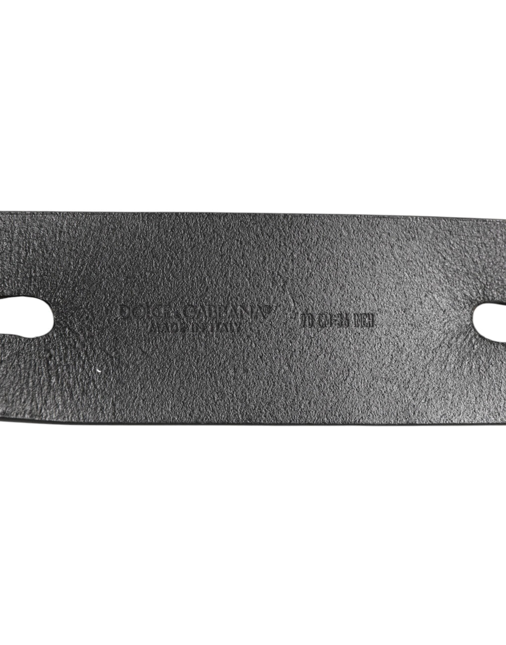 Dolce & Gabbana Schwarzer Doppelriemen-Ledergürtel mit Silberschnalle