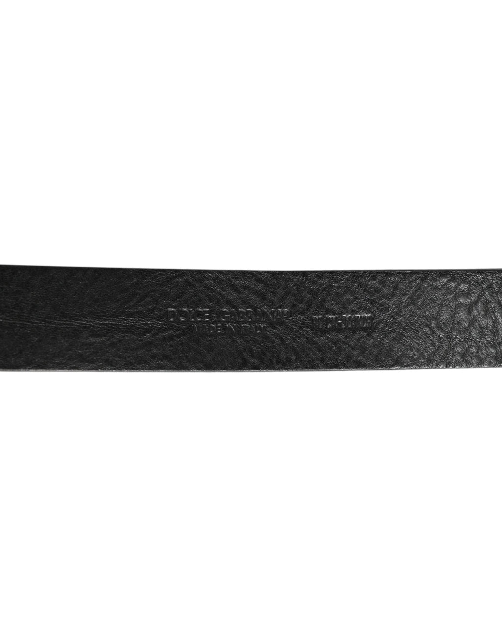 Dolce & Gabbana Schwarzer Leder-Gürtel mit klassischer Metall-Logo-Schnalle