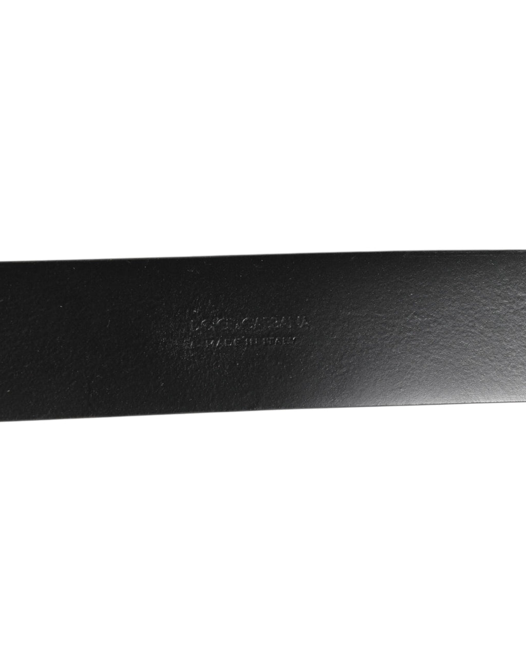 Dolce & Gabbana Schwarzes Leder Seite Ringe Messing Schnalle Gürtel