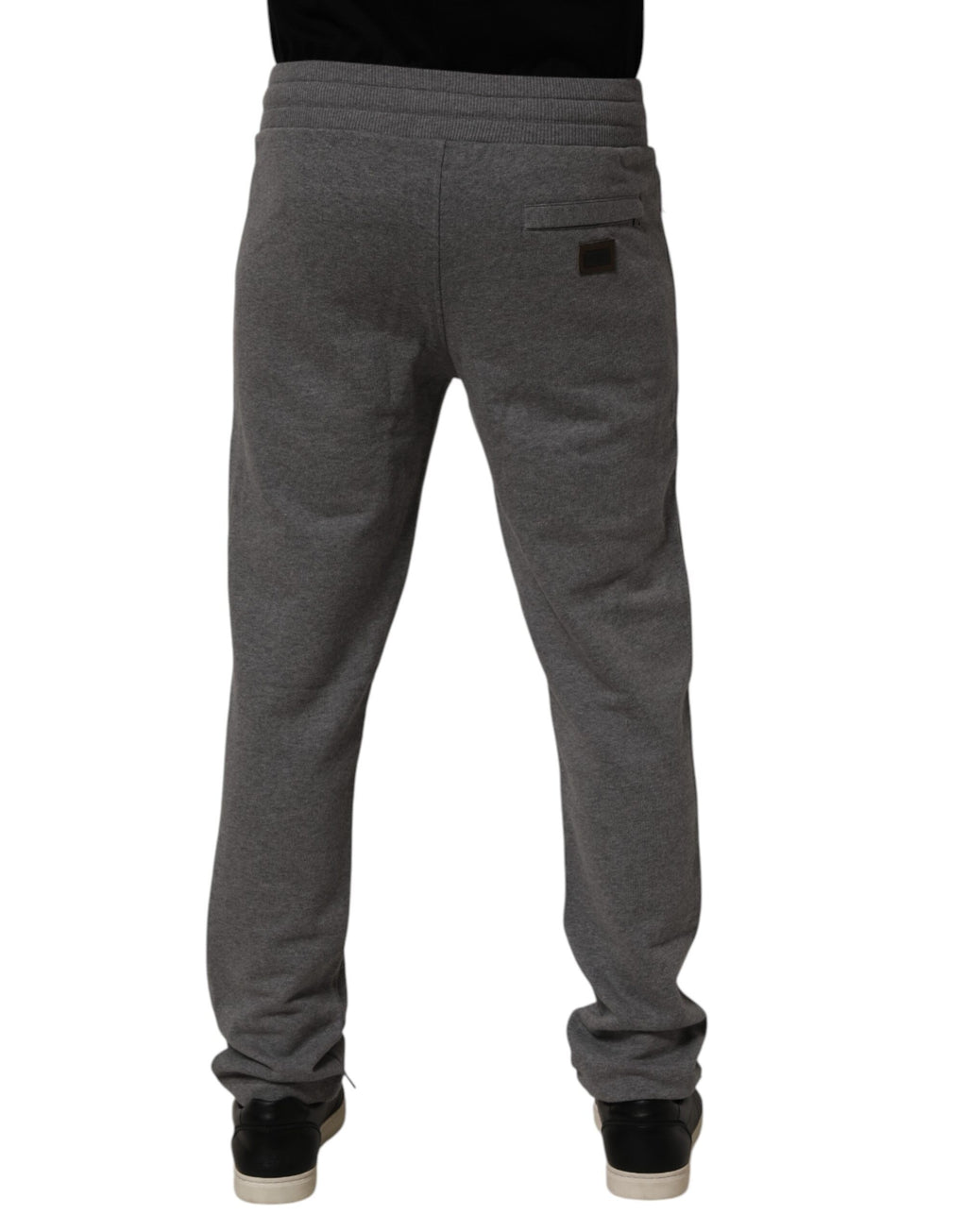 Dolce & Gabbana Graue Baumwoll-Jogger-Sweatpants Hosenhosen