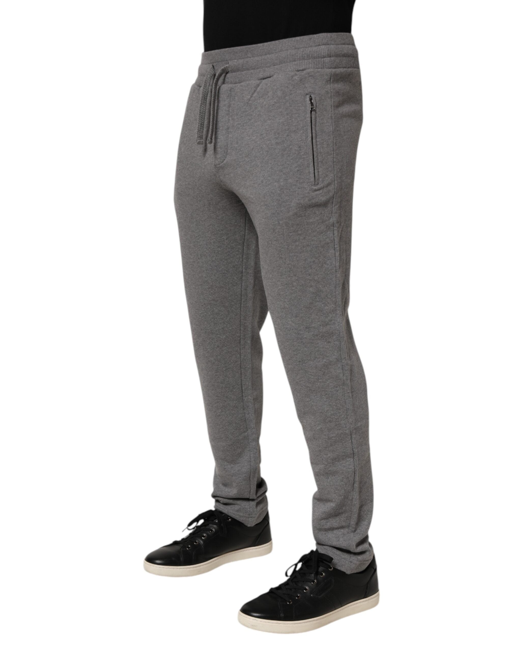 Dolce & Gabbana Baumwoll-Jogger-Sweatpants Hose Grau