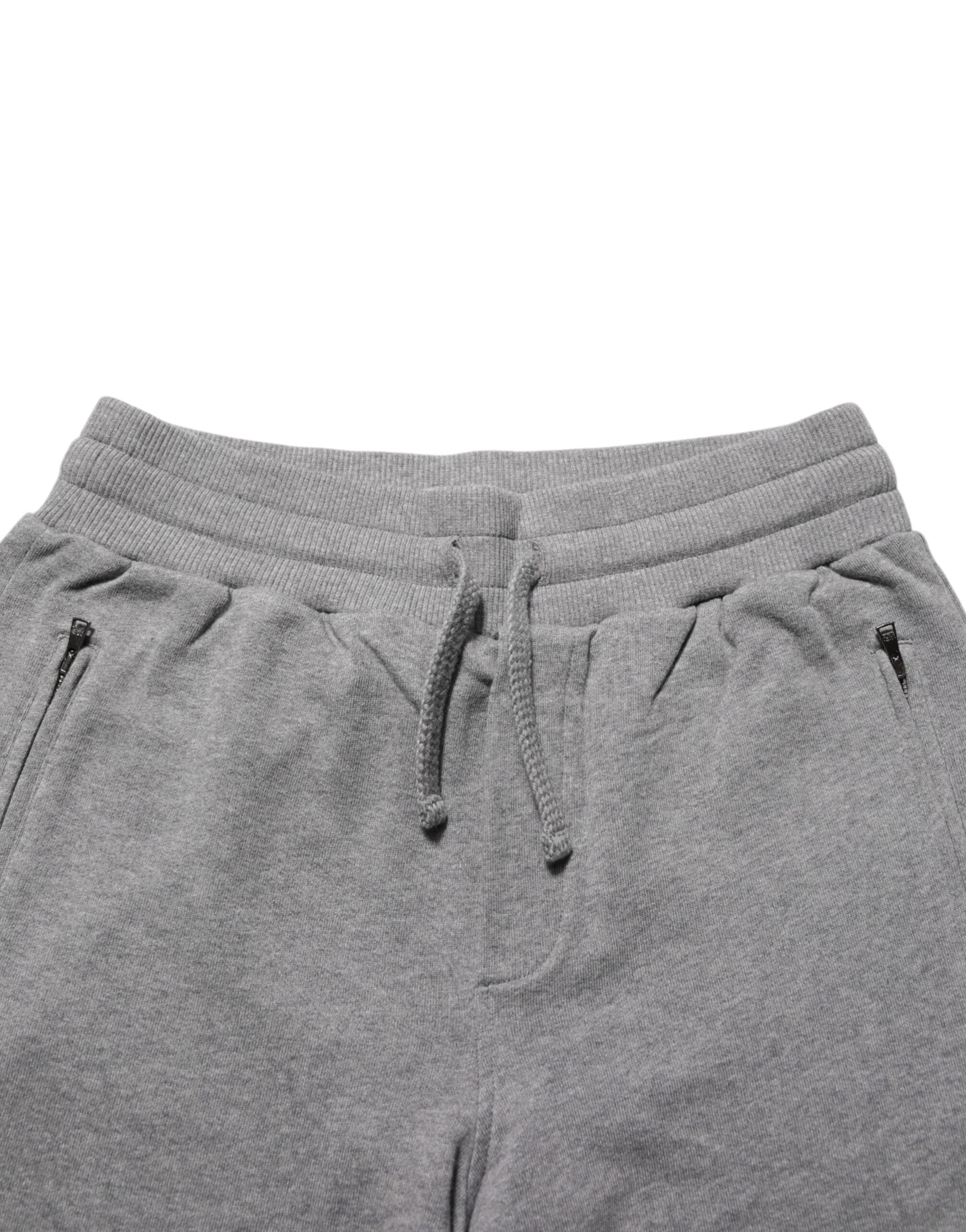 Dolce & Gabbana Baumwoll-Jogger-Sweatpants Hose Grau